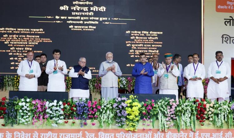 PM lays foundation stone and dedicates to nation development projects worth over Rs 24,300 crore in Bikaner, Rajasthan