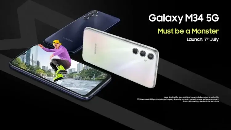 Samsung Galaxy M34 5G: 6,000mAh Battery, 120Hz AMOLED