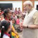 PM celebrates Raksha Bandhan with children