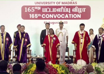 PRESIDENT OF INDIA GRACES 165TH CONVOCATION OF UNIVERSITY OF MADRAS