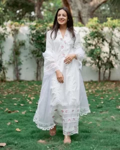 White Kurta Set