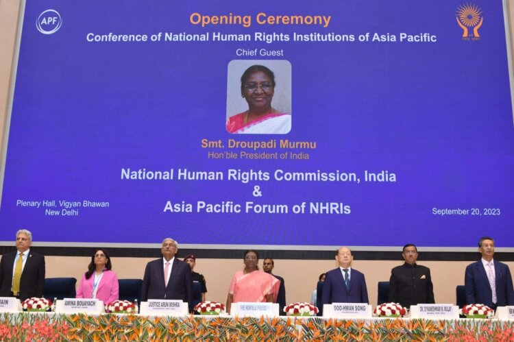 PRESIDENT OF INDIA INAUGURATES ANNUAL GENERAL MEETING AND BIENNIAL CONFERENCE OF THE ASIA PACIFIC FORUM ON HUMAN RIGHTS