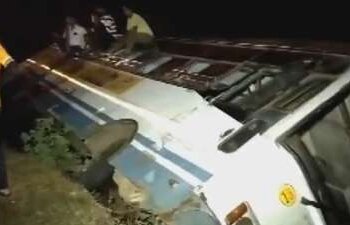 40 Injured: Bus Overturns in Surendranagar, Gujarat