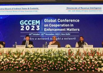 Union Finance Minister Smt. Nirmala Sitharaman inaugurates the first Global Conference on Cooperation in Enforcement Matters (GCCEM) in New Delhi