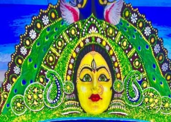 Sand Artist Sudarsan Pattnaik Creates Sand Art On Maa Durga With 5000 Lemons