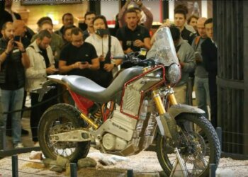 Royal Enfield unveils electric Himalayan at EICMA