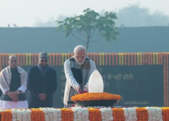 PM pays floral tribute to former PM Atal Bihari Vajpayee at 'Sadaiv Atal' memorial