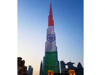 PM Modi in UAE, Burj Khalifa lights up for its ‘Guest of Honor’