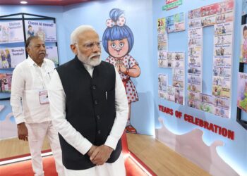 PM participates in Golden Jubilee celebration of Gujarat Cooperative Milk Marketing Federation in Ahmedabad, Gujarat