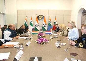 Raksha Mantri & Netherlands Defence Minister discuss ways to expand bilateral cooperation during talks in New Delhi