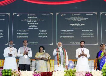 PM lays foundation stone and dedicates to nation multiple development projects worth more than Rs 6,800 crores in Sangareddy, Telangana