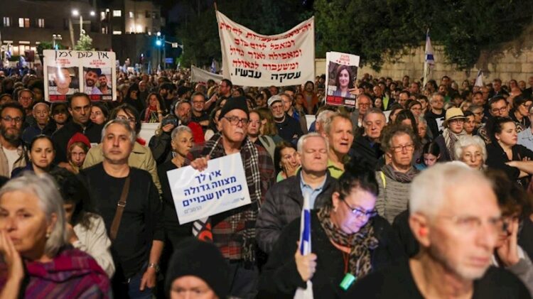 Thousands Of Israelis Protest For Hostage Release And New Elections