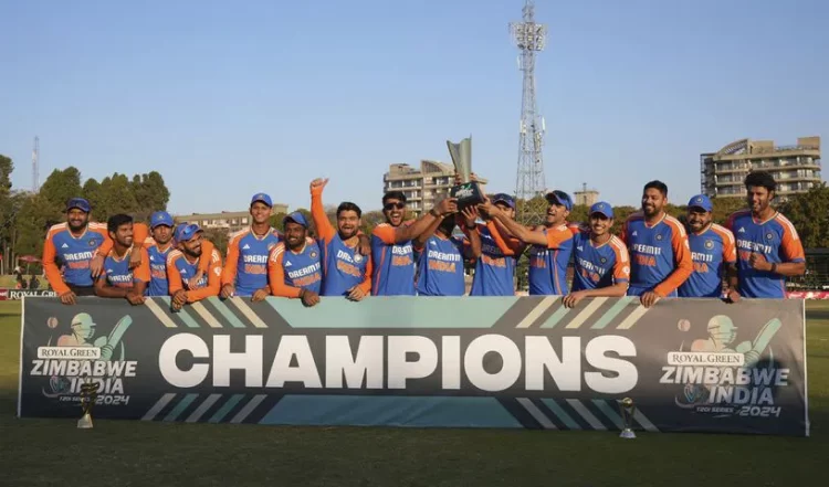 India vs Zimbabwe 5th T20I: Sanju Samson & Mukesh Kumar Star As India Beat Zimbabwe By 42 Runs; Win Series 4-1