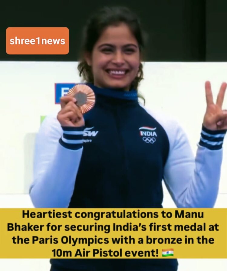 Paris Olympics: Manu Bhaker Bags Historic Bronze In Women’s 10m Air Pistol Event