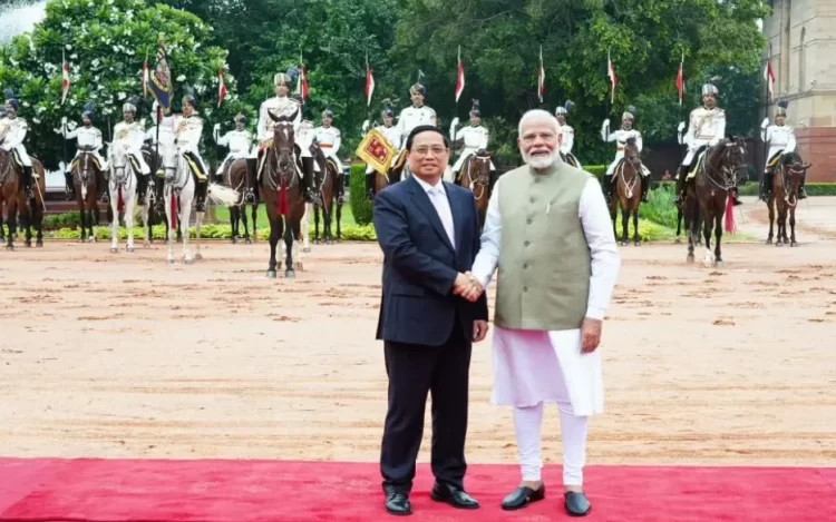 Vietnamese PM Accorded Ceremonial Welcome At Rashtrapati Bhavan