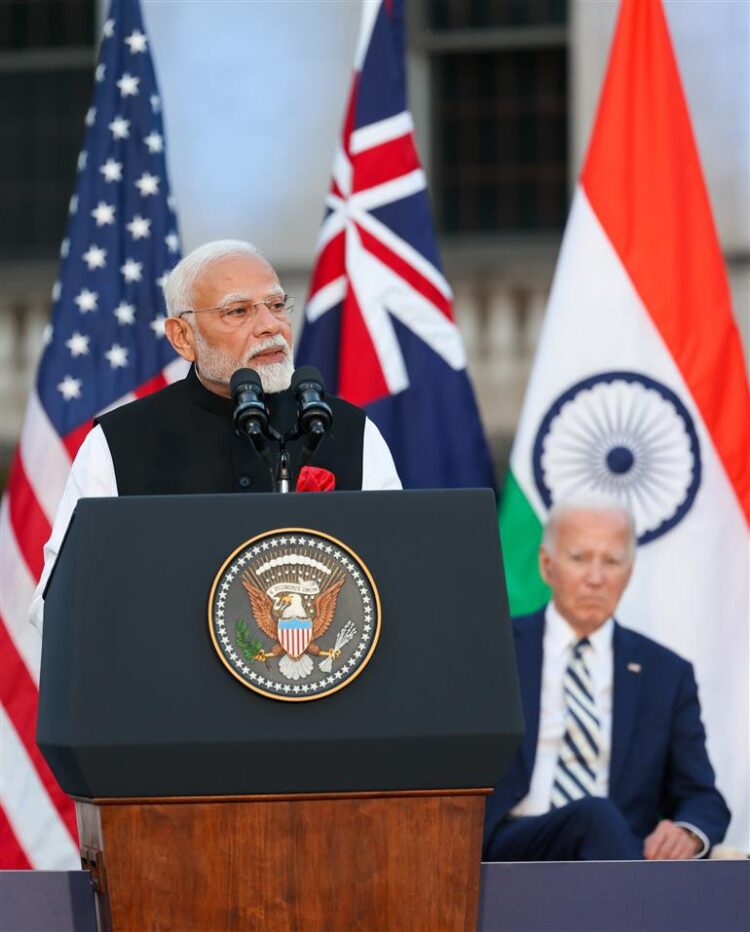 Prime Minister Shri Narendra Modi attends Quad Cancer Moonshot event