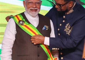 PM Modi conferred with Guyana’s highest national award ‘The Order of Excellence’