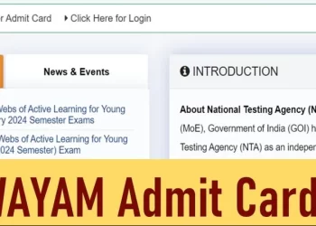 NTA SWAYAM July 2024 Semester Exam: Admit card released, exams from Dec 7