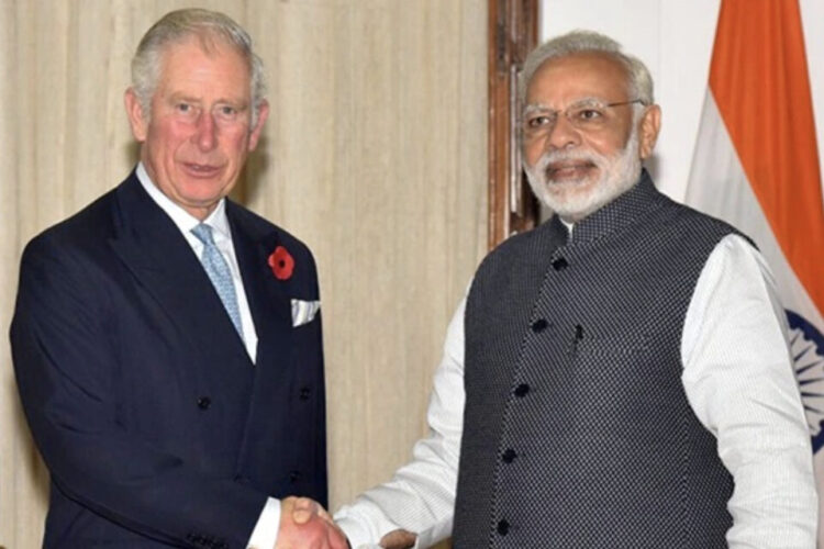 Prime Minister Narendra Modi speaks with His Majesty King Charles III of the UK