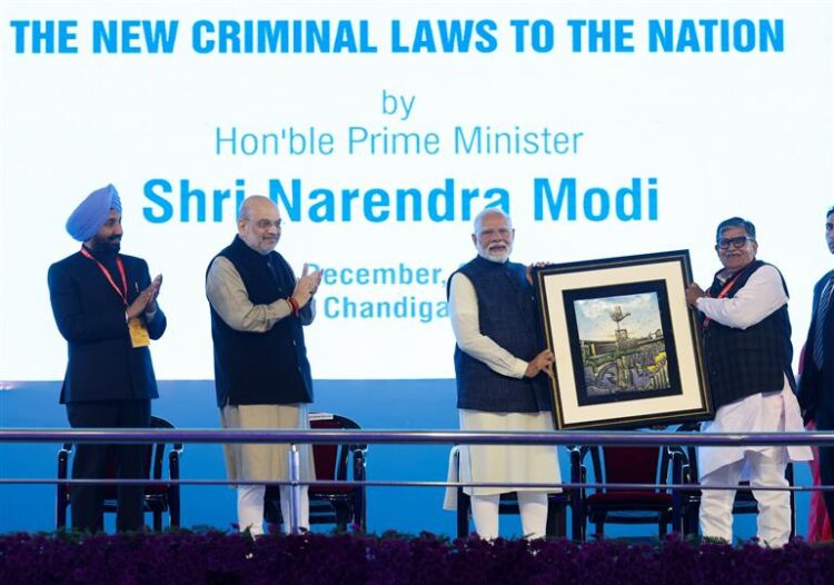 Prime Minister Shri Narendra Modi dedicates to the nation the successful implementation of three new criminal laws