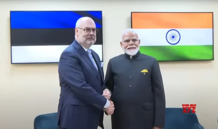 PM Modi Meets Estonian President In Paris, Discusses Cybersecurity Cooperation