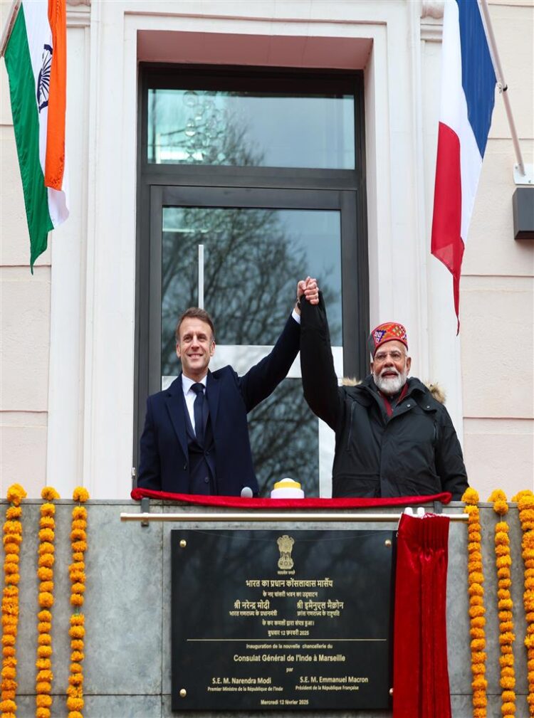 Prime Minister and President of France jointly inaugurate the Consulate General of India in Marseille