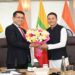 India-Myanmar Bilateral Meet: MoS Jitin Prasada meets counterpart Deputy Minister H.E. U Minn Minn