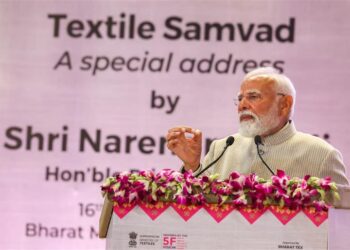 Prime Minister Shri Narendra Modi addresses the Bharat Tex 2025