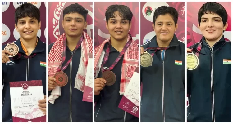 India Wrap Senior Asian Wrestling Championship Campaign With 10 Medals In Amman