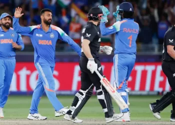 Champions Trophy IND vs NZ : Chakaravarthy Picks Fifer As India Beat NZ By 44 Runs, Set Up Semis Clash With Australia