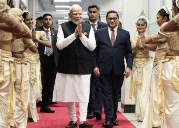 PM Modi accorded grand ceremonial welcome at Colombo’s Independence Square