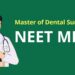 NEET MDS 2025: Qualifying cut-off percentiles reduced, no change in ranks