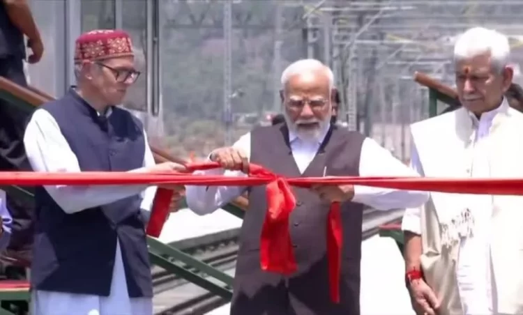 PM Modi inaugurates world’s highest railway bridge over Chenab river in J&K