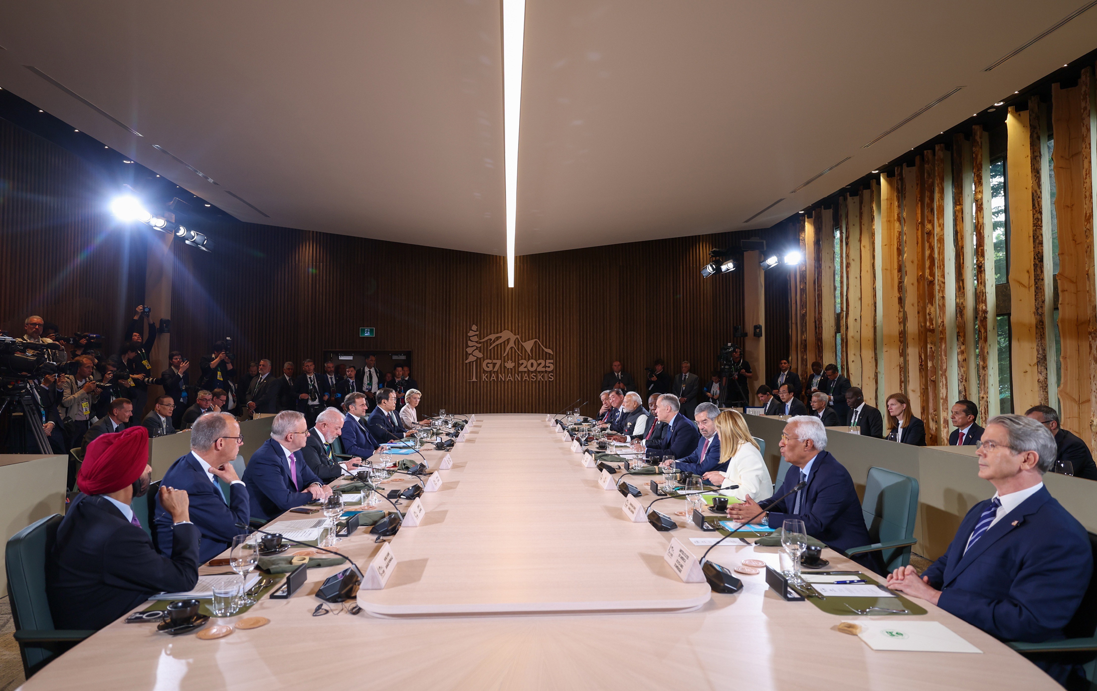 Prime Minister Narendra Modi addresses the G7 Outreach Session