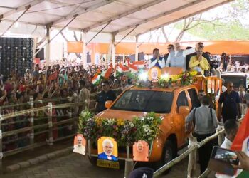 PM Modi Holds Mega Road Show In Bhubaneswar, Launch Multiple Projects On 1st Anniversary Of BJP Govt
