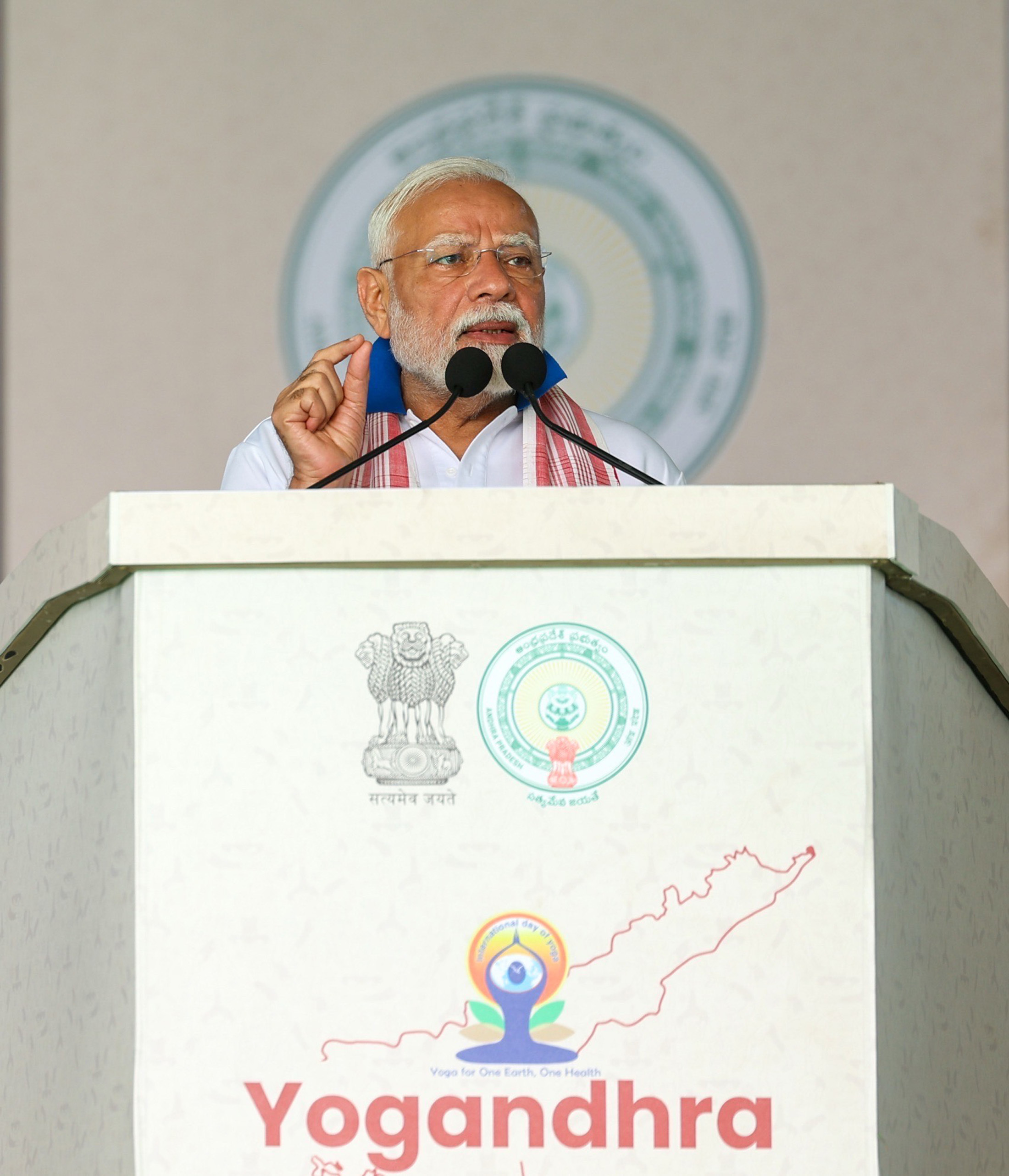 Prime Minister Shri Narendra Modi addresses the 11th International Day of Yoga celebrations in Visakhapatnam, Andhra Pradesh