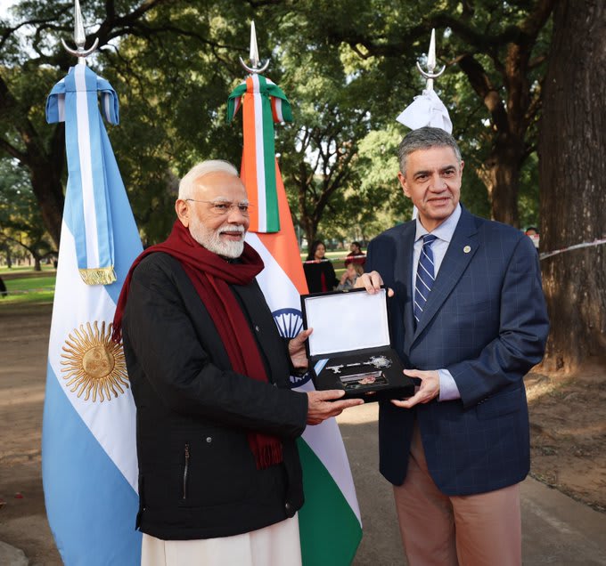 PM Modi Honoured with Key to the City of Buenos Aires