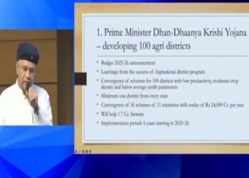 Cabinet approves the Prime Minister Dhan-Dhaanya Krishi Yojana
