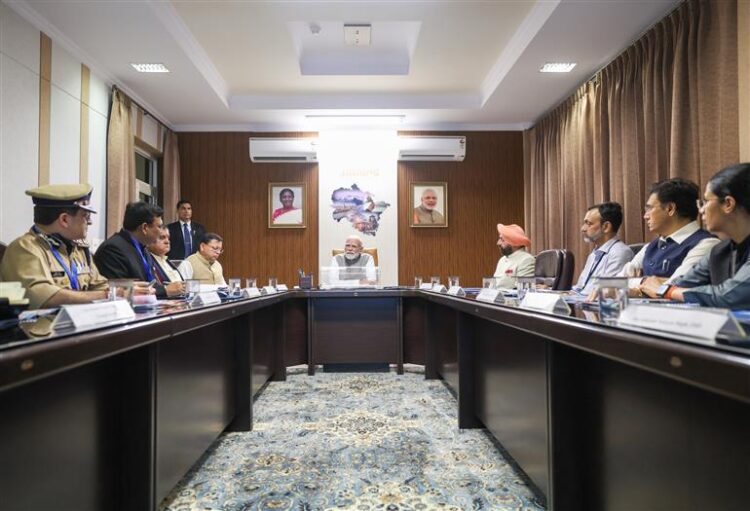 PM Modi visits Dehradun and conducts review meeting to assess damage caused by floods in Uttarakhand