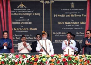 Prime Minister Shri Narendra Modi lays the foundation stone, inaugurates various development works worth over Rs 5,100 crore in Itanagar, Arunachal Pradesh