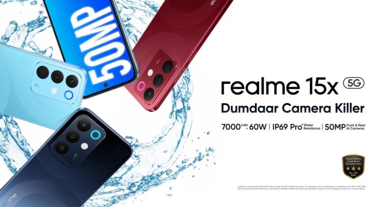 Realme 15x 5G launched in India with 7,000mAh battery and Dimensity 6300 SoC