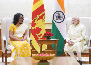 Sri Lankan Prime Minister Harini Amarasuriya meets PM Modi in New Delhi