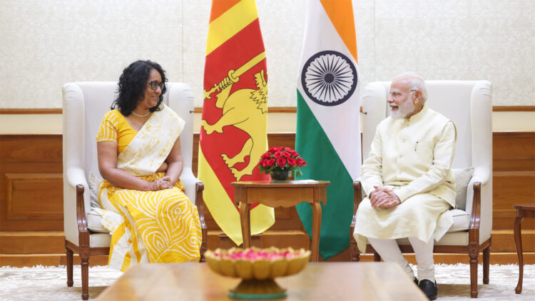 Sri Lankan Prime Minister Harini Amarasuriya meets PM Modi in New Delhi
