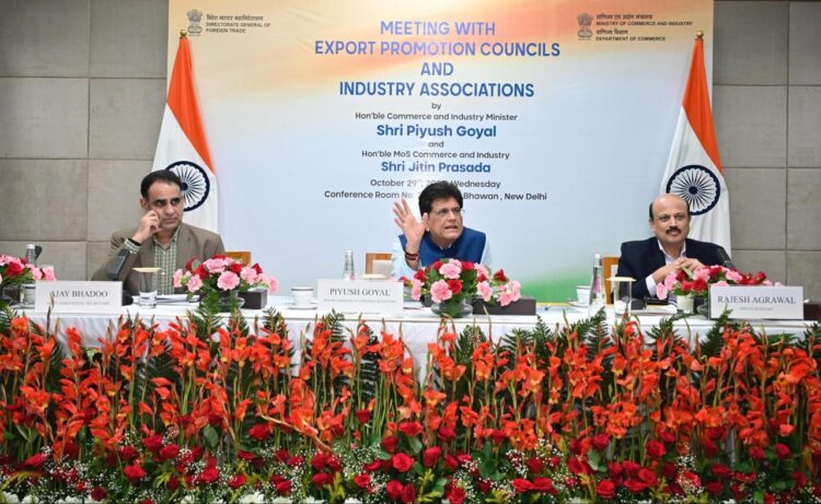 Union Minister of Commerce and Industry Shri Piyush Goyal Chairs Meeting with Export Promotion Councils and Industry Associations