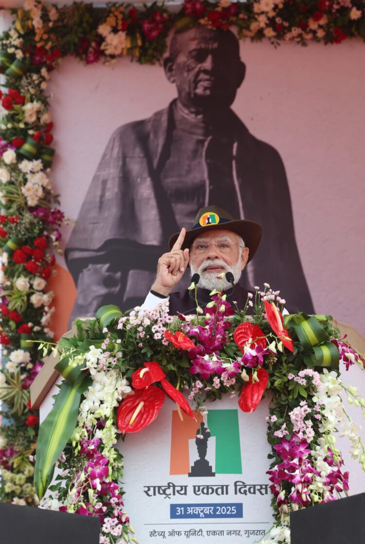 Prime Minister Shri Narendra Modi addresses Rashtriya Ekta Diwas programme in Kevadia, Gujarat