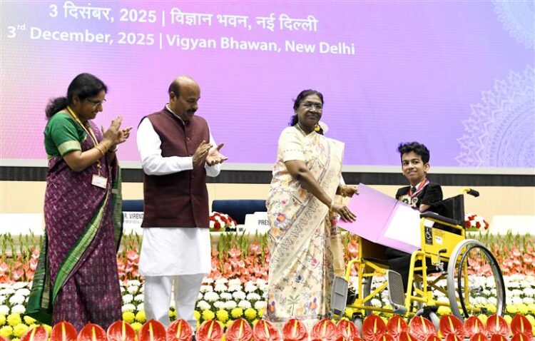 PRESIDENT OF INDIA PRESENTS NATIONAL AWARDS FOR THE EMPOWERMENT OF PERSONS WITH DISABILITIES FOR THE YEAR 2025