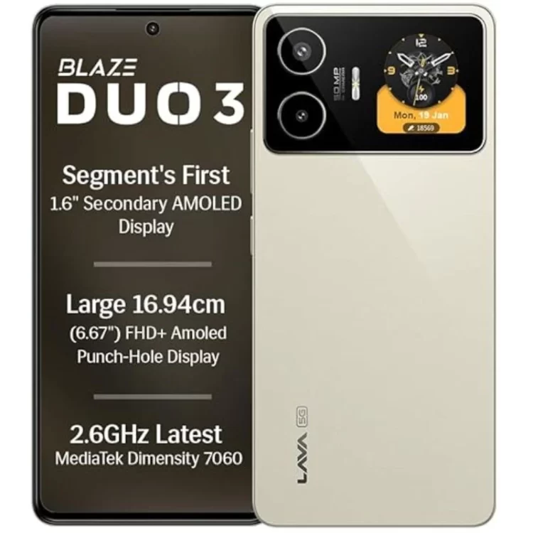 Lava Blaze Duo 3 launched in India with Dual AMOLED displays, Dimensity 7060 processor