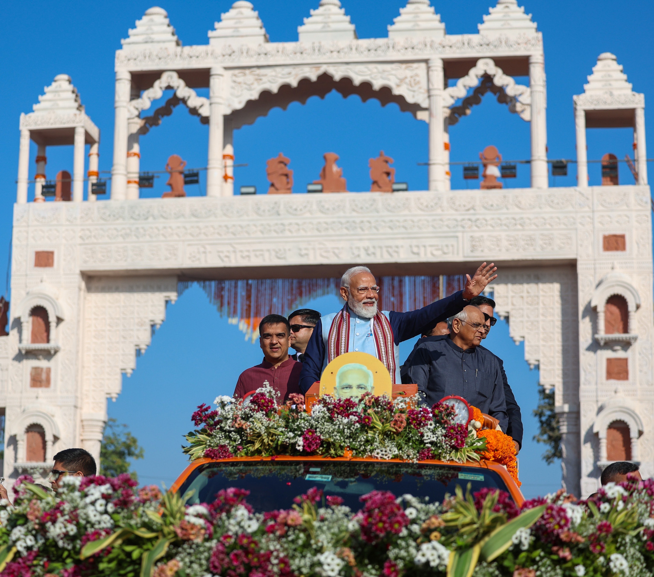 Somnath Swabhiman Parv: PM Modi Participates In ‘Shaurya Yatra’, Witnesses Cultural Performances