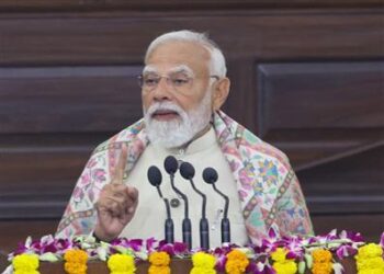 Prime Minister Shri Narendra Modi inaugurates the 28th Conference of Speakers and Presiding Officers of the Commonwealth at the Central Hall of Samvidhan Sadan
