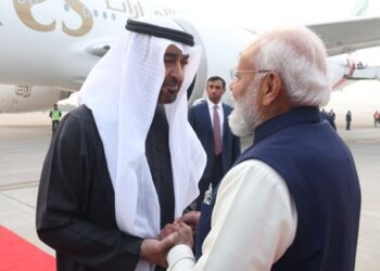 PM Modi receives UAE President Sheikh Mohamed bin Zayed Al Nahyan as he lands in India for 2-hour visit